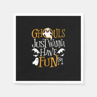 Ghouls Just Wanna haben Spaß lustige Halloween-Kos Serviette
