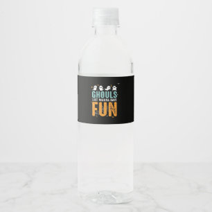 Ghouls Just Wanna haben Spaß lustige Halloween-Kos Wasserflaschenetikett