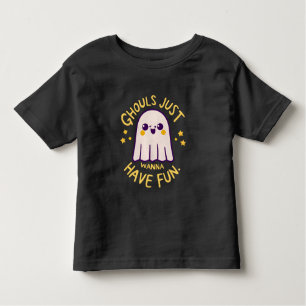 Ghouls Just Wanna hat Spaß , Niedliche Geister Hal Kleinkind T-shirt