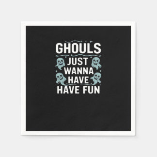 Ghouls just wanna have fun - Groovy Halloween Serviette