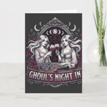 Ghouls Nacht mit Gruselwein Tarot Halloween-Party