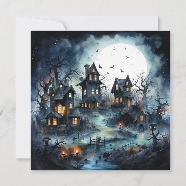 👻 🎉 Ghouls Night In: Ein Spooktacular Soiree! 🎉 Einladung (Vorderseite)