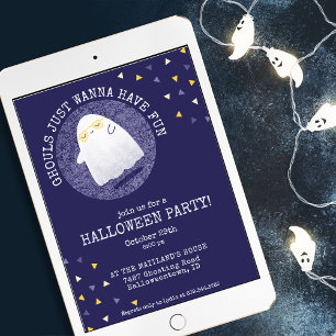 Ghouls nur Wanna haben Spaß Halloween-Party Einladung
