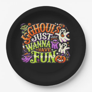 Ghouls nur Wanna haben Spaß Halloween - Spooky Sub Pappteller