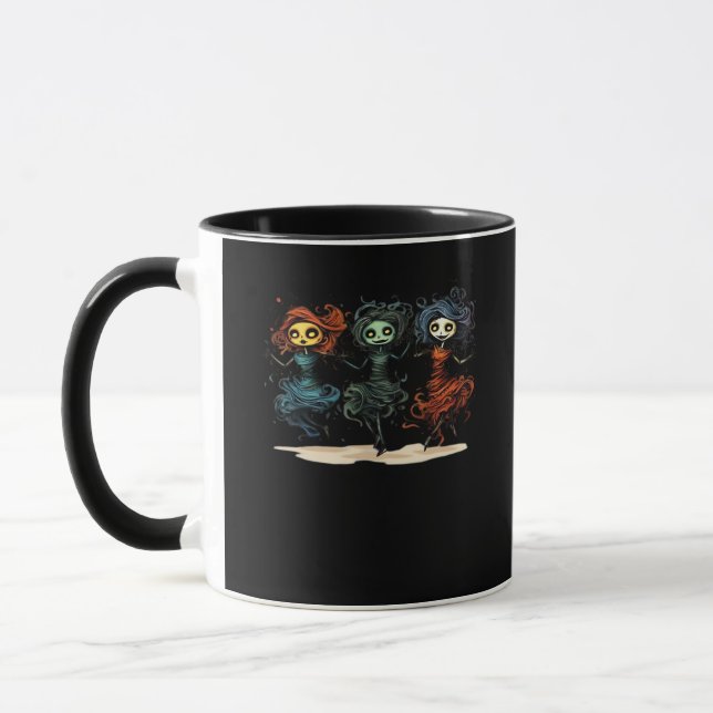 Ghouls nur Wanna haben Spaß Halloween Stil Tasse (Links)