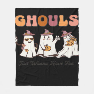 Ghouls nur Wanna haben Spaß lustige Zitat Fleecedecke