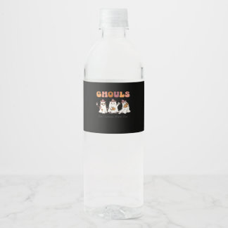 Ghouls nur Wanna haben Spaß lustige Zitat Wasserflaschenetikett