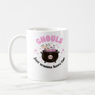 Ghouls nur wollen Spaß haben Niedlichen Halloween Kaffeetasse