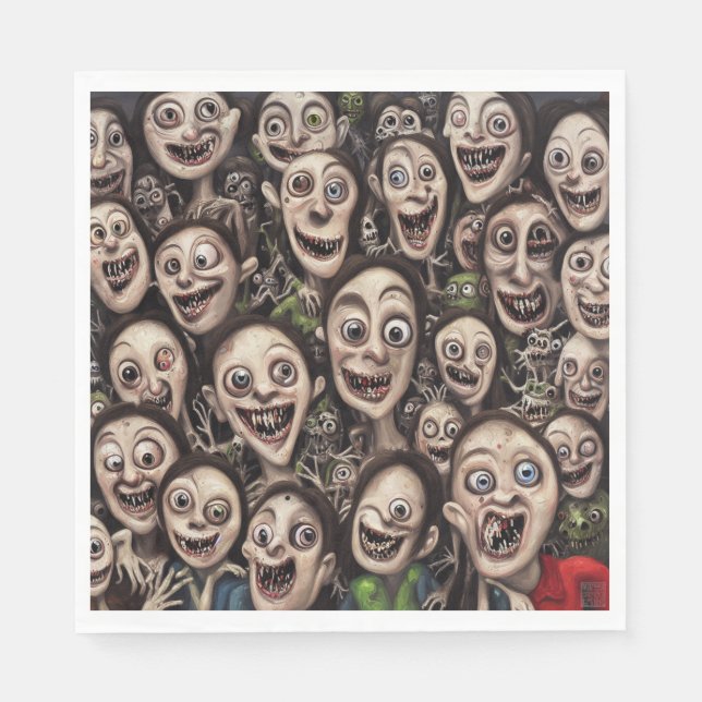 Ghouls-Paper Luncheon Servietten (Vorderseite)