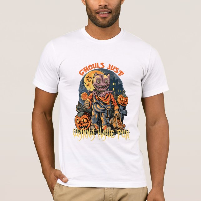 Ghouls will Halloween-Shirt nur Spaß haben T-Shirt (Vorderseite)