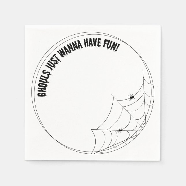 Ghouls wollen einfach eine luxuriöse Serviette hab (Vorderseite)