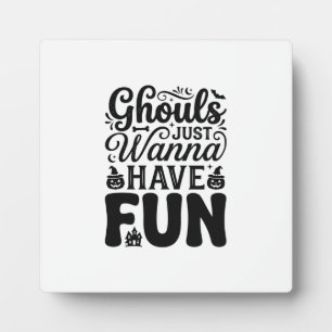 Ghouls wollen nur Spaß haben Vintage Halloween SVG Fotoplatte