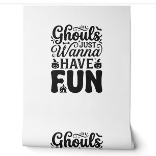 Ghouls wollen nur Spaß haben Vintage Halloween SVG Tapete