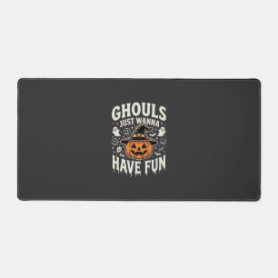 Ghouls wollen nur Spaß Halloween-Kürbis Schreibtischunterlage