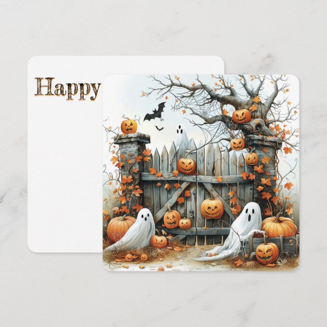 Ghoulstor - wo Pumpkins die Passage schützen (Vorne/Hinten)