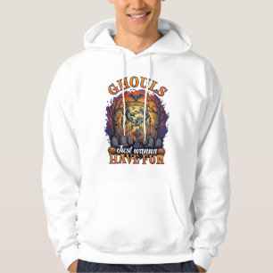 Ghule wollen nur Spaß haben Geister Friedhof Kürbi Hoodie