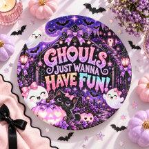 Ghule wollen nur Spaß haben, gruselige Halloween-P