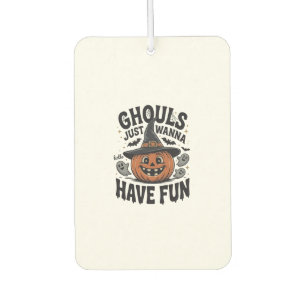 Ghule wollen nur Spaß haben Halloween-Kürbis-Geist Autolufterfrischer