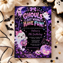 Ghule wollen nur Spaß haben Mädchen Halloween Gebu