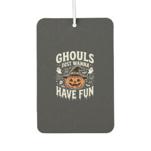 Ghule wollen nur Spaß Halloween-Kürbis Autolufterfrischer