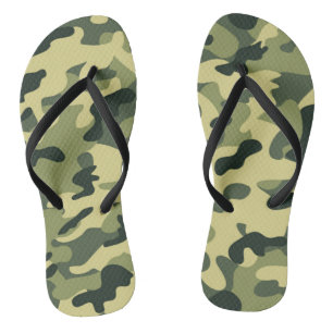 GI Camouflage Military Celebration Party Flip Flops