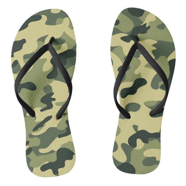 GI Camouflage Military Celebration Party Flip Flops (Fußbett)