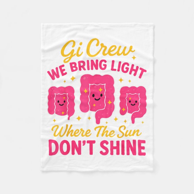 Gi Crew We Bring Light Where The Sun Don't Shine  Fleecedecke (Vorderseite)