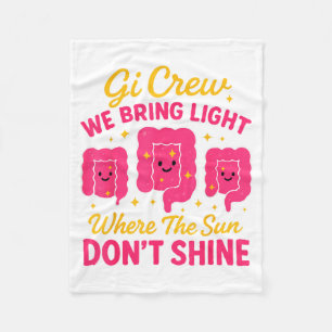 Gi Crew wir bringen Licht, wo die Sonne nicht sche Fleecedecke