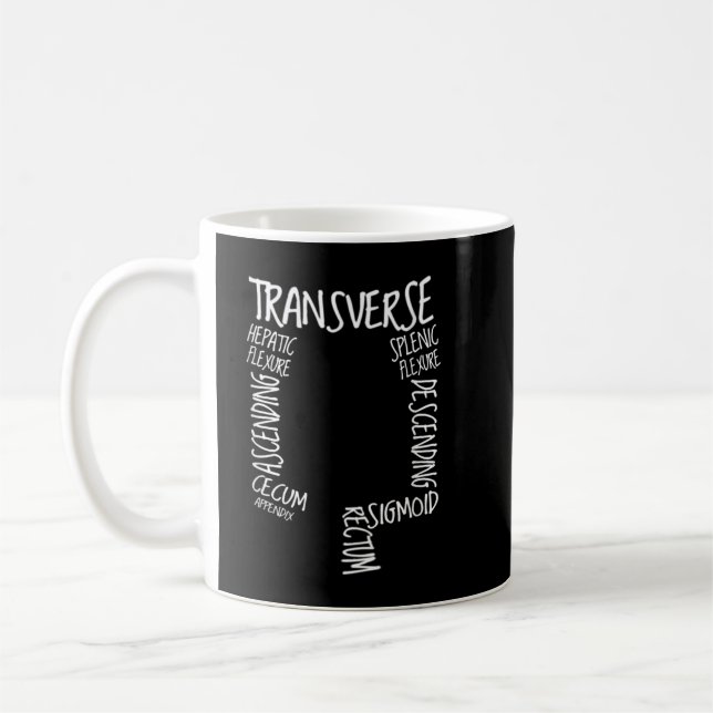 GI Endoscopy Nurse Endo Tech Colonoscopy Map Colon Kaffeetasse (Links)