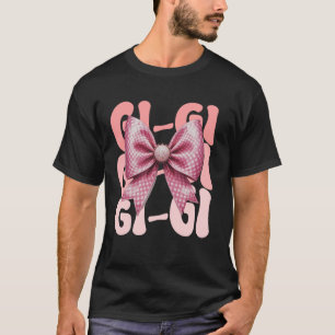 GI-GI Kokette Schleife Rosa Süße Oma Muttertag T-Shirt