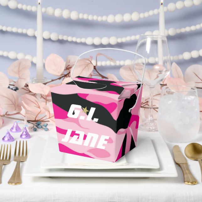 GI JANE Military Camouflage Showdusche Sprinkle Pa Geschenkschachtel (Hochzeit)
