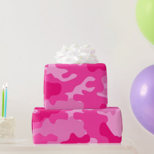 GI JANE Military Pink Camouflage Party Geschenkpapier
