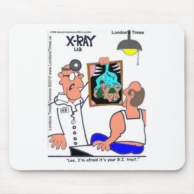 GI Tract Funny Gastrointestinal Medizinische T-Shi Mousepad (Vorne)