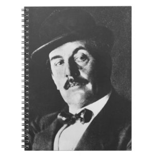Giacomo Puccini (1858-1924) 1924 (photolitho) (b/w Notizblock