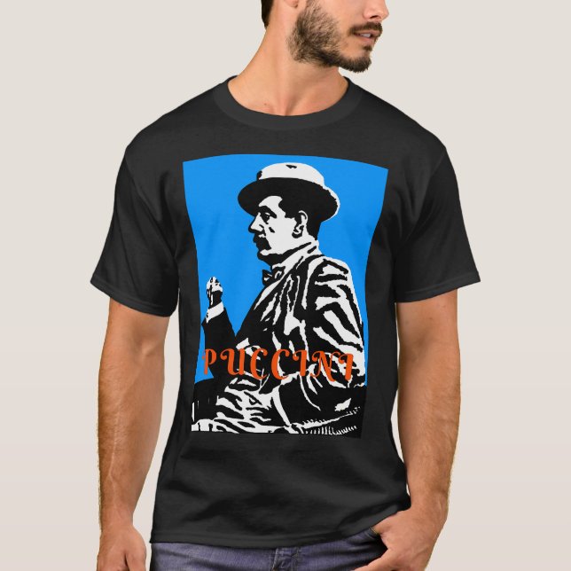 Giacomo Puccini (1858 1924) digitalisiert T-Shirt (Vorderseite)