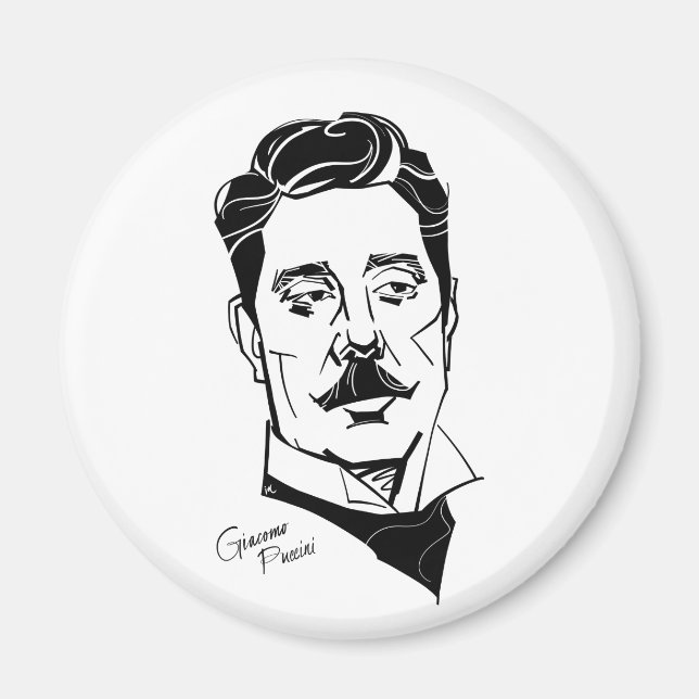 Giacomo Puccini Magnet (Vorne)