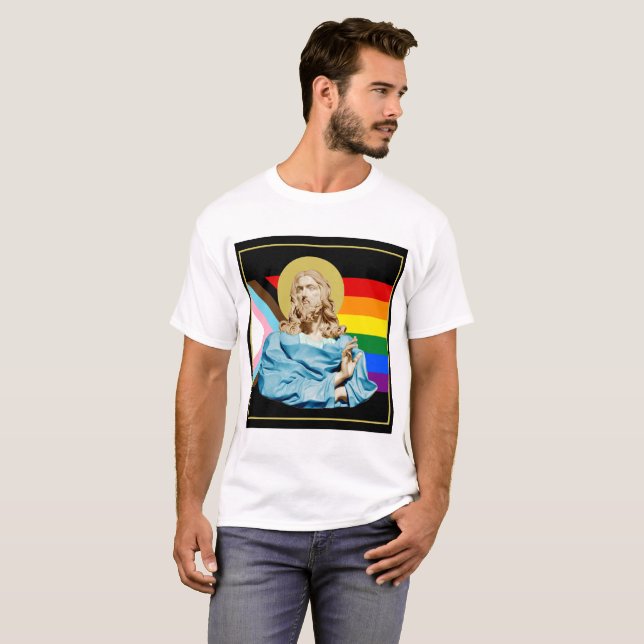 Gian Lorenzo Bernini Bust of Christ 1679 PRIDE T-Shirt (Vorne ganz)