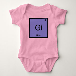 Gian Name Chemie Element Periodensystem Baby Strampler