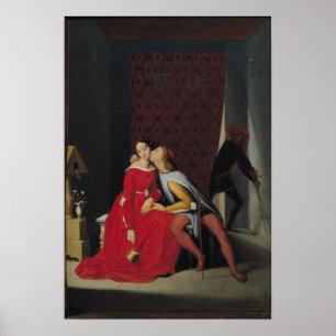 Gianciotto entdeckt Paolo und Francesca, 1814 Poster