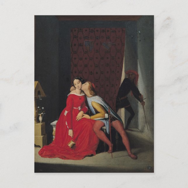 Gianciotto entdeckt Paolo und Francesca, 1814 Postkarte (Vorderseite)