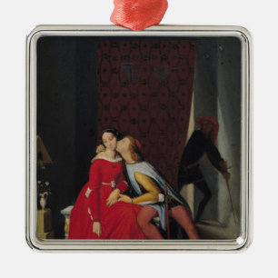 Gianciotto entdeckt Paolo und Francesca, 1814 Silbernes Ornament