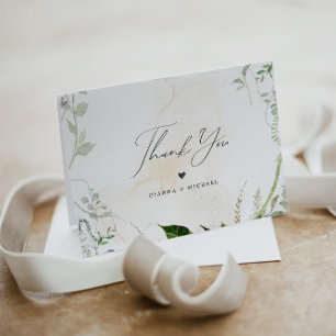 GIANNA Bohemisch Etherial Greenery Vintag Paper Dankeskarte
