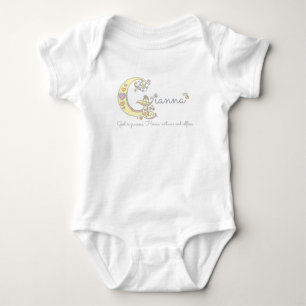 Gianna Girls Name und Bedeutung personalisiertes B Baby Strampler