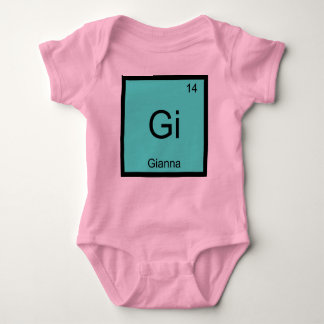 Gianna Name Chemistry Element Periodische Tabelle Baby Strampler