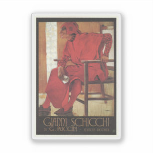 Gianni Schicchi Poster (Puccini) Aufkleber