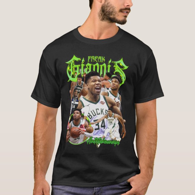 Giannis Antetokounmpo | Basketball-Bootleg-T-Shirt T-Shirt (Vorderseite)