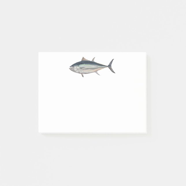 Giant Atlantic Bluefin Tuna Realistic Hat Post-it Klebezettel (Vorderseite)