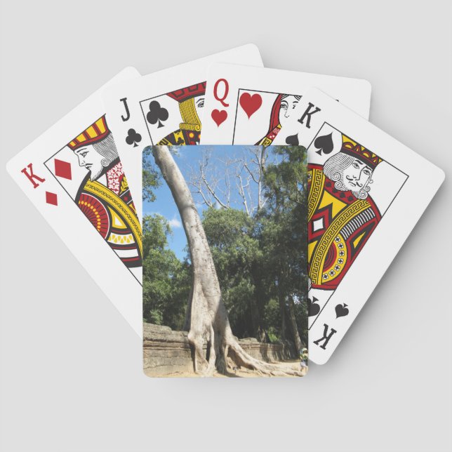Giant Banyan Tree ... Ta Prohm Temple, Kambodscha Spielkarten (Rückseite)