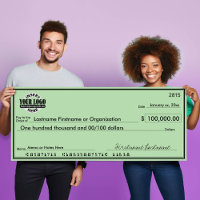 Giant Blank Karo für Sweepstaks & Awards