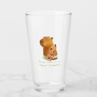 Giant Capybara - Hot Spring Illustration Glas
